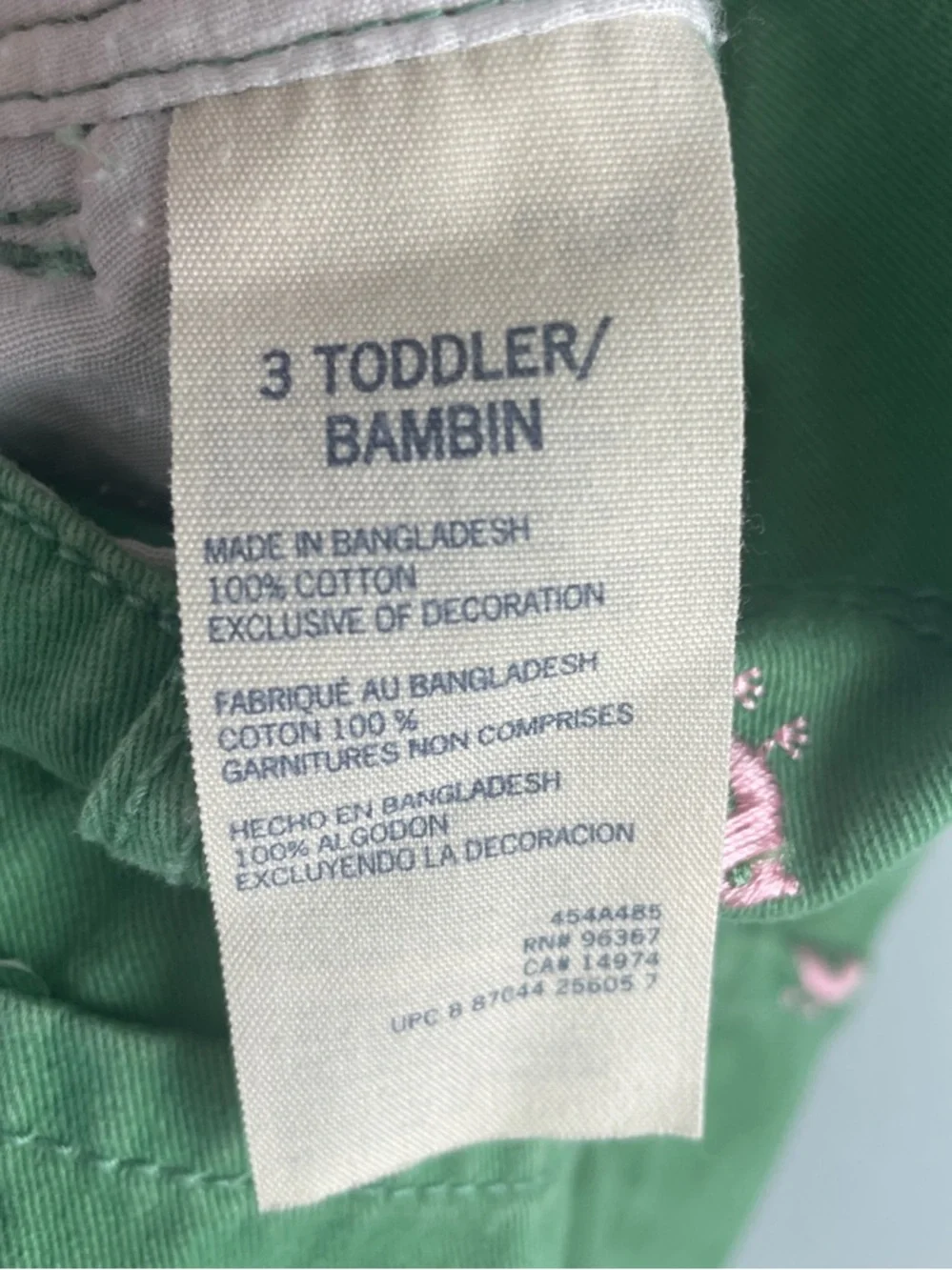 OshKosh B'gosh Green Overalls with Pink Embroidered Birds Size 3 toddler